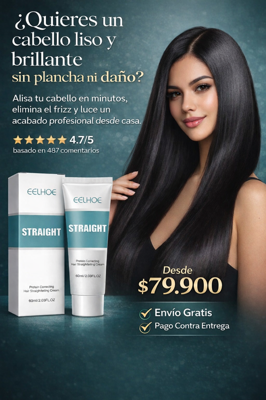 STRAIGHT HAIR💃Crema Alisadora Eelhoe